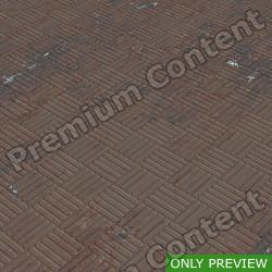 PBR Substance Material of Metal Floor Rusty #4